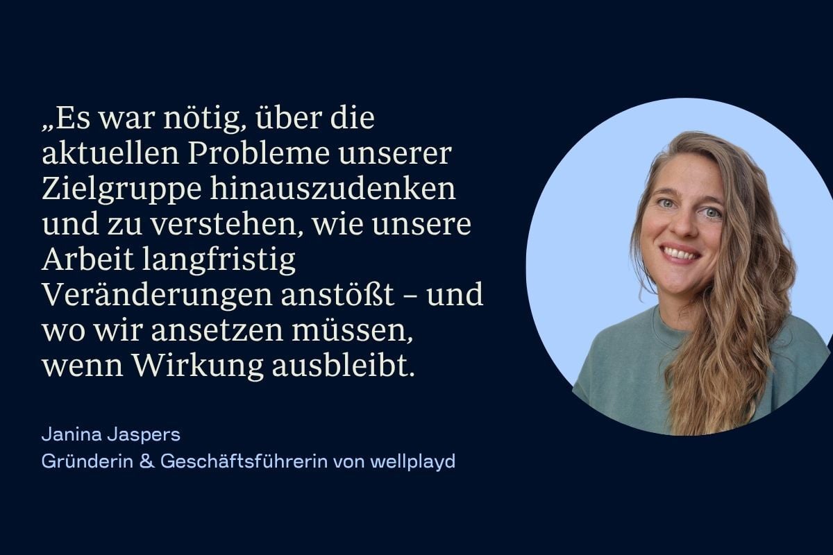Zitat Janina Jaspers wellplayd